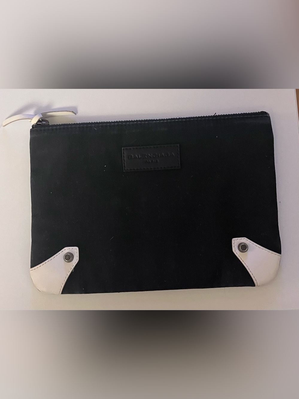 Black and White Womens makeup bag clutch